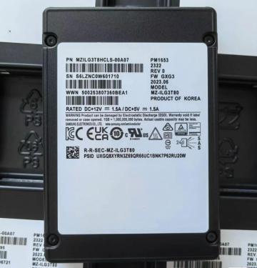 Ổ cứng SSD 3.84TB Samsung PM1653 SAS 24Gbps 2.5 Enterprise - MZILG3T8HCLS-00A07